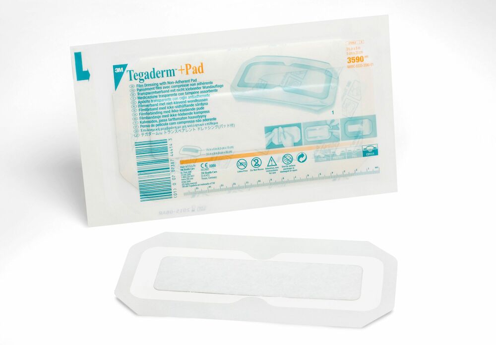 3M™ Tegaderm™ +Pad Film Dressing with Non-Adherent Pad