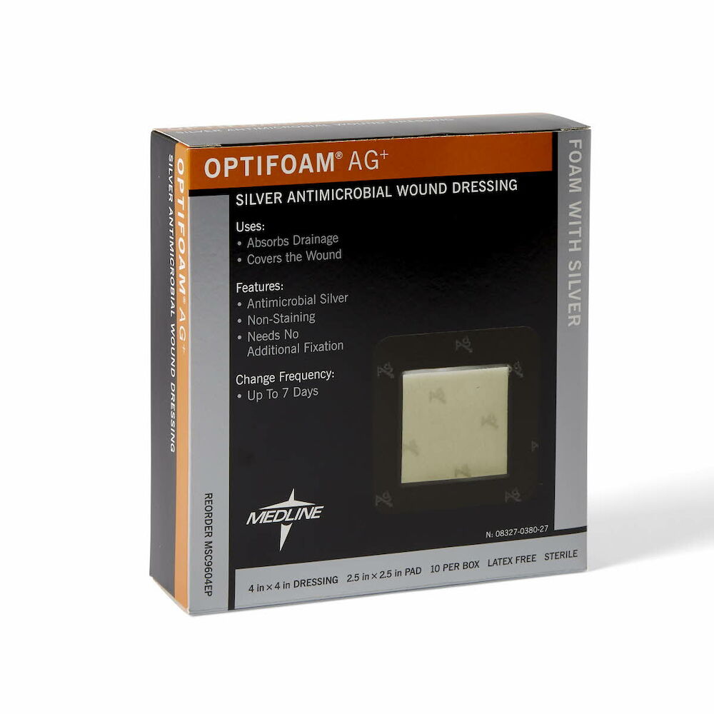 Optifoam AG+ Silver Antimicrobial Wound Dressings