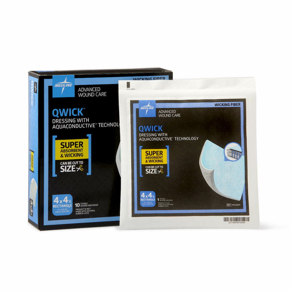 Qwick Nonadhesive Wound Dressings with Aquaconductive Technology