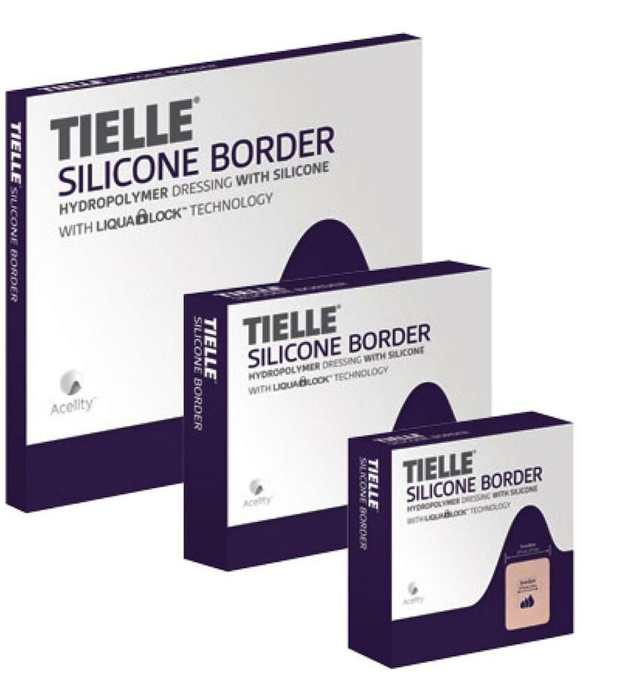 TIELLE™ Silicone Border Hydropolymer Adhesive Dressing